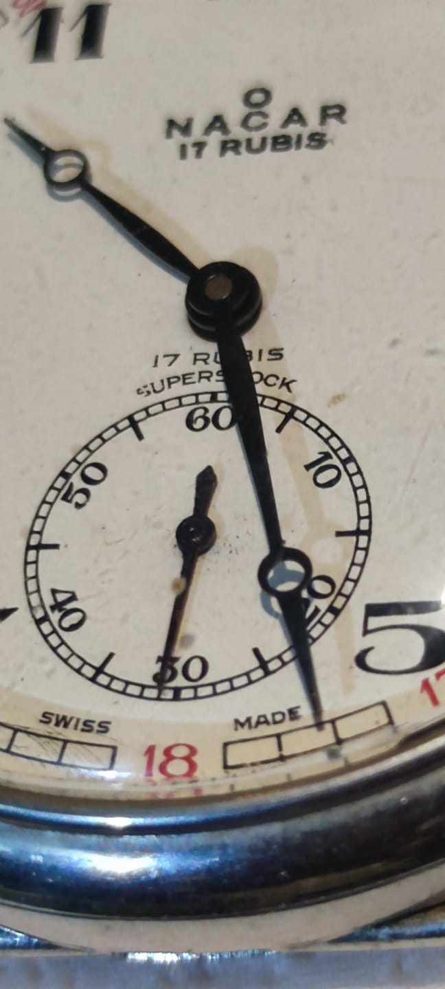 NACAR TCDD NACAR 17 RUBIS  SUPERSHOCK  İSVİCRE MALI CİFT KAPAKLI MEKANİK KURMALI  EMAYE KADRAN DAMGALI  CİFT KAPAKLI  TAŞLI MAKİNE