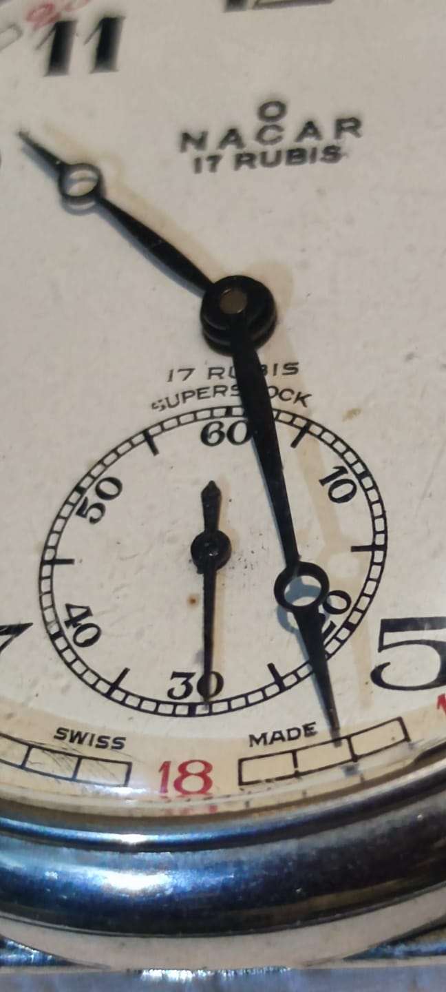 NACAR TCDD NACAR 17 RUBIS  SUPERSHOCK  İSVİCRE MALI CİFT KAPAKLI MEKANİK KURMALI  EMAYE KADRAN DAMGALI  CİFT KAPAKLI  TAŞLI MAKİNE