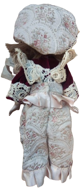 L'ARCOBALENO TOYS  BABY PORCELAİN MARCHIO DI FABBRICA SERTİFİKALI PANTOLON YELEK ELBİSELİ İTALYAN TAS BEBEK