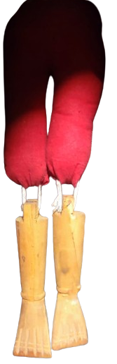 BHAKTAPUR UN NAVADURGA BUYUCU KUKLA İYİ KÖTÜ CİFT YUZLU KARA KIZGIN BEYAZ MUTLU SURATLI ELLE OYNATILAN TAMAMEN EL YAPIMIDIR