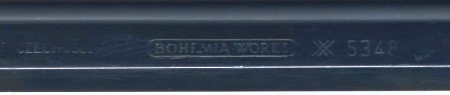 CZECHOSLOVAKIA BOHEMIA WORKS METAL MEHANIKAL PENCIL 5348 USTEN BASMALI METAL DEİSEBİLİR 5,6 MM COK RENKLİ UCLU KURSUN KALEM