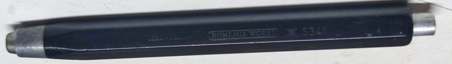 CZECHOSLOVAKIA BOHEMIA WORKS METAL MEHANIKAL PENCIL 5348 USTEN BASMALI METAL DEİSEBİLİR 5,6 MM COK RENKLİ UCLU KURSUN KALEM