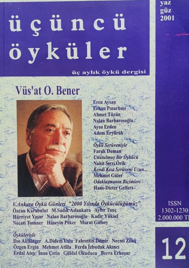 UCUNCU OYKULER VUS'AT O.BENER UC AYLIK OYKU DERGİSİ YAZ GUZ 2001