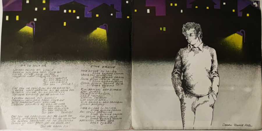 EROL EVGİN BİRDE BANA SOR ETME EYLEME CANIM FEYYAZ PLAKCILIK 45 LİK ORJINAL KABINDA PLAK