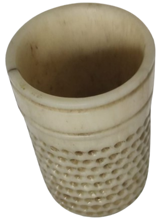 OSMANLI FİL DİSİ EL YAPIM NADİR DİKİS DİKERKEN İGNEYİ İTMEDE KULLANINA YÜKSÜK ÜZERİ BİR COK İGNE YUVASI  BULUNAN YUKSUK