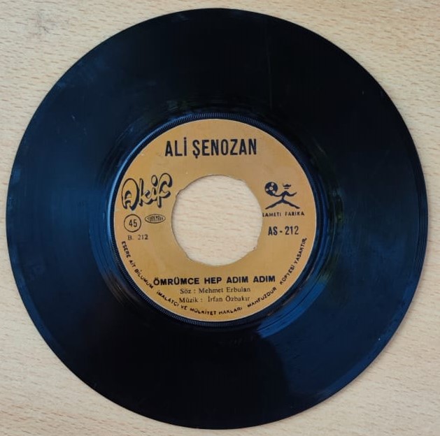 ALİ ŞENOZAN MUALLA OMRUMCE HEP ADIM ADIM 45 LİK PLAK AKIF PLAK
