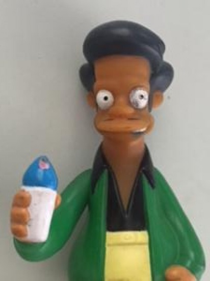 OYUNCAK ADAM SİMPSON KAREKTERİ ORJİNAL SERT PLASTİK 1980 Lİ YILLAR