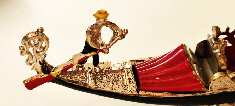 1960 VENEDİK HATIRASI PLASTİK GÖNDOL 