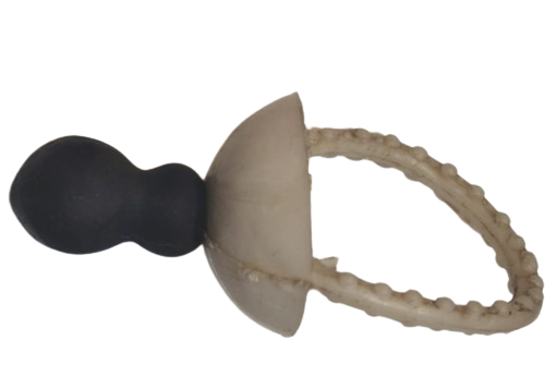 1960 YERLİ MALI BEYAZ NAYLON ESKİ BEBEK KAUCUK BAKKAL EMZİK  