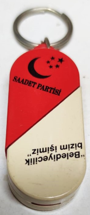 SAADET PARTİSİ LUTFİ KİBİRLİOGLU BELEDİYE BASKAN ADAYI  ANAHTARLIK 