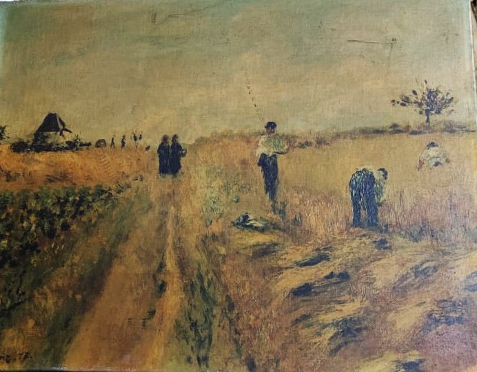 1873 THE HARVESTERS PİERRE AUGUSTE RENIOR HASAT MUZE BASKISI  REPRODÜKSİYON