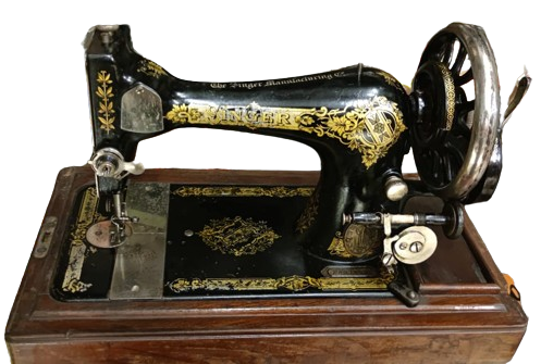 SINGER KUTUSUNDA MEKANIK CEVİRMELİ UZUN MEKİK DİKİŞ MAKİNESİ