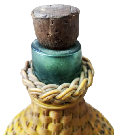 1950 YESİL CAM MANTAR TIPALI  SU SİSE DISI NAYLONİP İLE KAPLI 