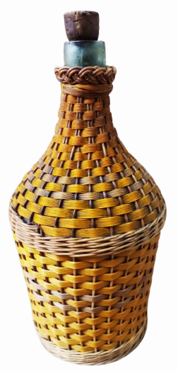 1950 YESİL CAM MANTAR TIPALI  SU SİSE DISI NAYLONİP İLE KAPLI 