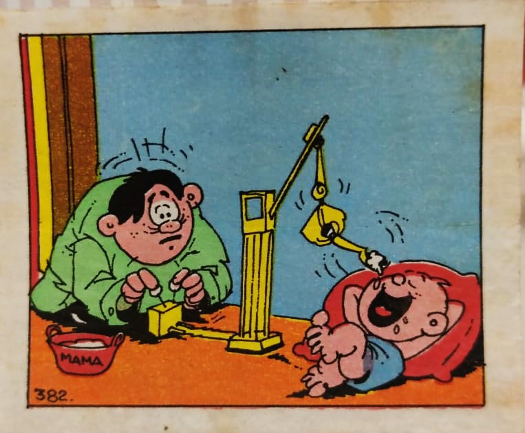 CİNCİN YERLİ SAKIZ KARİKATÜRLÜ ESKİ CİKLETİN SARILDIGI YAĞLI KAGIT 