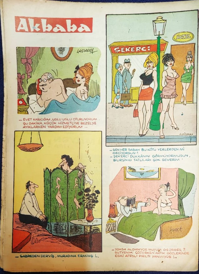 AKBABA SİYASİ MİZAH KARİKATÜR DERGİ 6 ARALIK 1967 SAYI 50