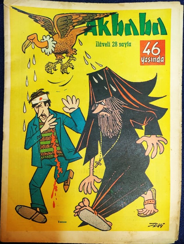 AKBABA SİYASİ MİZAH KARİKATÜR DERGİ 6 ARALIK 1967 SAYI 50