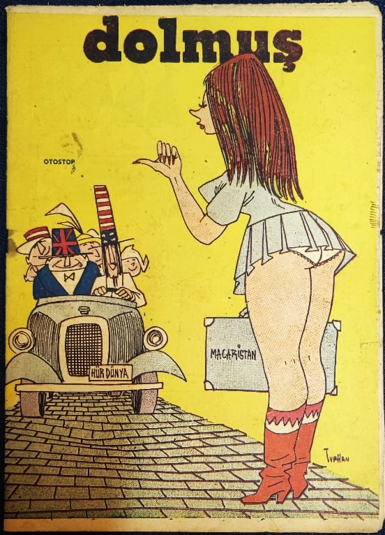 DOLMUS  SİYASİ MİZAH KARİKATÜR DERGİ 1 KASIM 1956 SAYI 45 