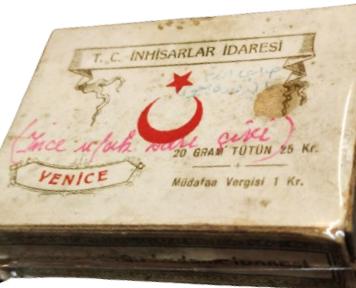 1926 YENİCE T.C.  TURKİYE İNHİSARLAR İDARESİ HANIMLARA MAHSUS TUTUN 