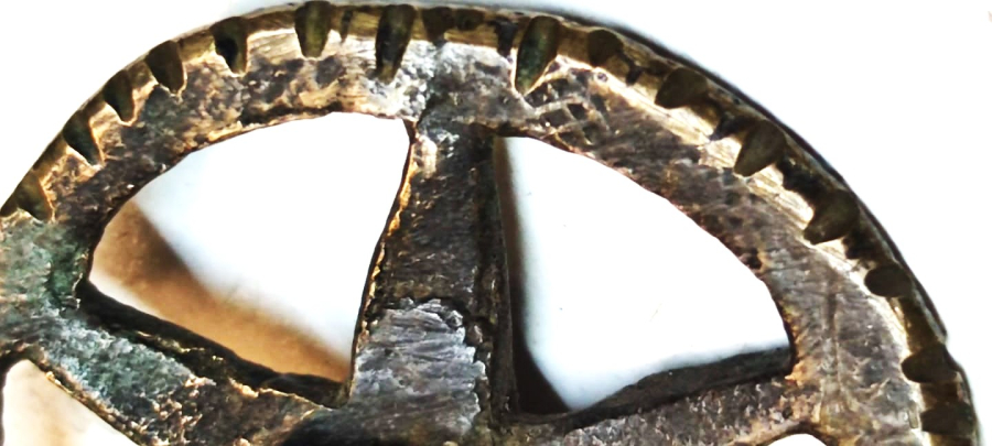  SÜLEYMANİYE OSMANLI DÖNEMİ BRONZ HAMUR KESME ALETİ