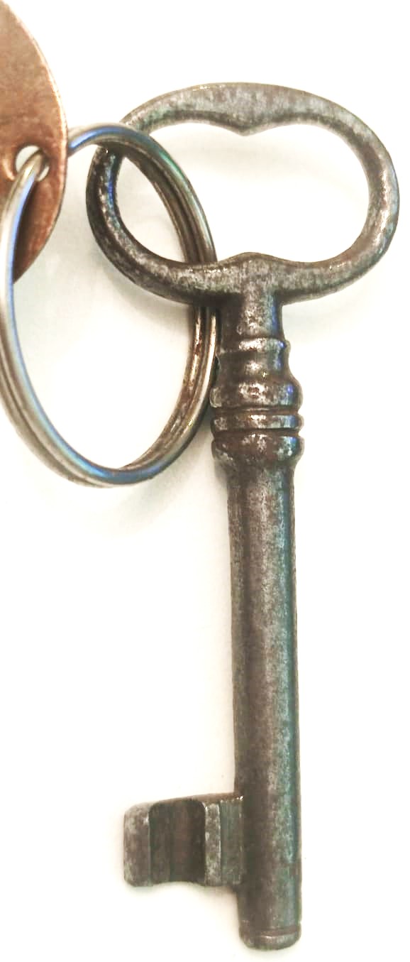 13990 SERİ NO BRONZ UC  DOGME EL YAPIM ANAHTARLIK HOTEL 3 NUMARLI ODASI KAPI ANAHTARI