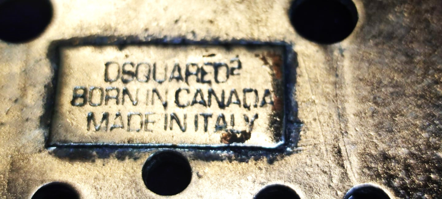 1964 KASET ŞEKLİNDE KEMER TOKASI 1964 BORN IN CANADA MADE IN ITALY 