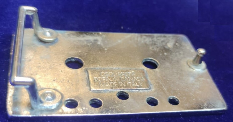 1964 KASET ŞEKLİNDE KEMER TOKASI 1964 BORN IN CANADA MADE IN ITALY 