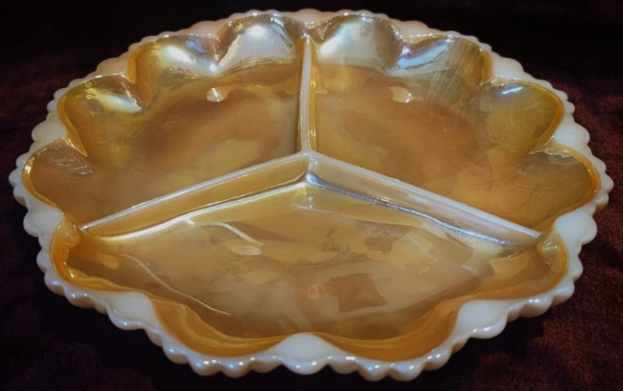 1970 ORJİNAL USA AMERİKAN ANGKOR HOCKİNG  OVEN PROOF SUTLUK SEKERLİK TEPSİ SERVİS SUNUM TAKIMI 