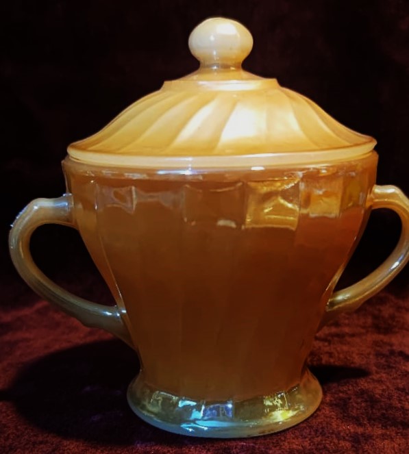 1970 ORJİNAL USA AMERİKAN ANGKOR HOCKİNG  OVEN PROOF SUTLUK SEKERLİK TEPSİ SERVİS SUNUM TAKIMI 