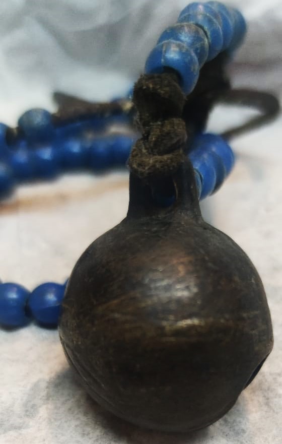 MAVİ BONCUKLU BRONZ CAN HAYVAN BOYNU İÇİN