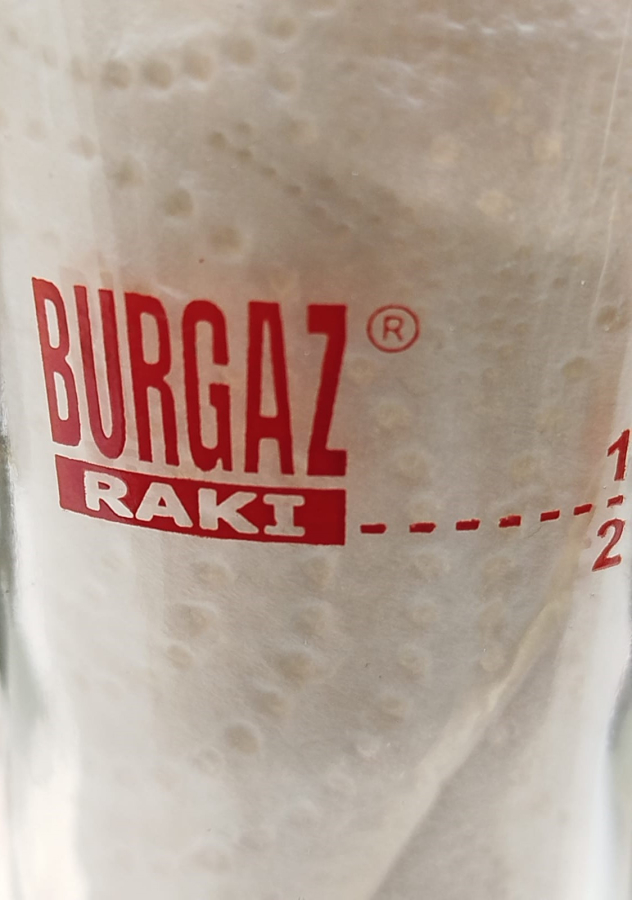 BURGAZ RAKI KADEHİ BİR VE YARIM  DUBLE KUCUK BOY İKİ ADET CAM BARDAK