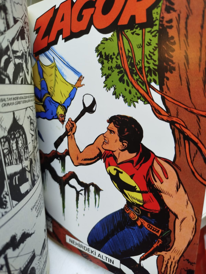 ZAGOR KLASİK MACERALAR DİZİSİ 1 TUZAKLAR ORMANI.  KORKU. NEHİRDEKİ ALTIN  CİZGİ ROMAN