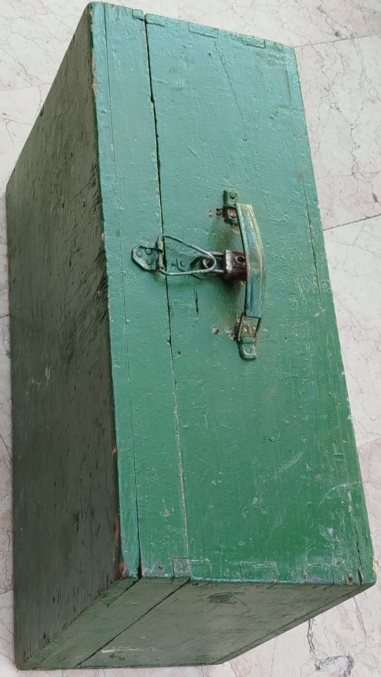 1940 HACI BAVULU MASİF EL YAPIM KIRLANGIC GECME EL YAPIM YEŞİL BOYALI