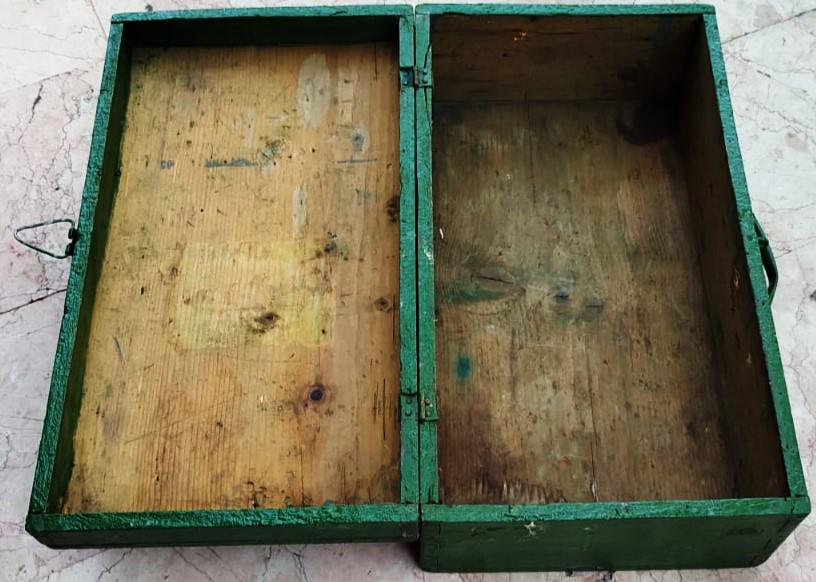 1940 HACI BAVULU MASİF EL YAPIM KIRLANGIC GECME EL YAPIM YEŞİL BOYALI