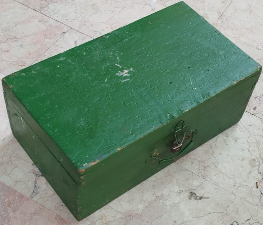 1940 HACI BAVULU MASİF EL YAPIM KIRLANGIC GECME EL YAPIM YEŞİL BOYALI