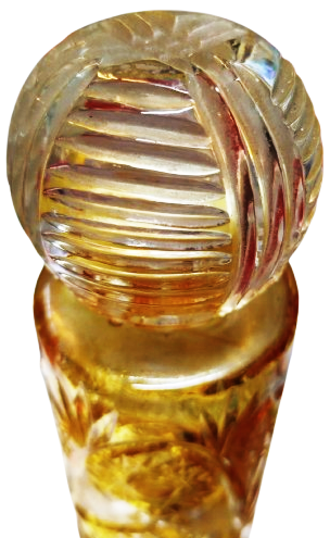 1960 KOMPLE KAPAGINA KADAR  KESME CAM KOLANYA PARFUM ŞİŞE 