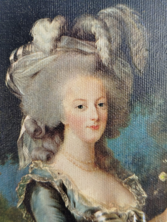 FRANSIZ DUSES MARİE ANTOİNETTE ORJİNAL MASİF CERCEVESİNDE TUAL ÜZERİNE  MUZE REPRODUKSİYON