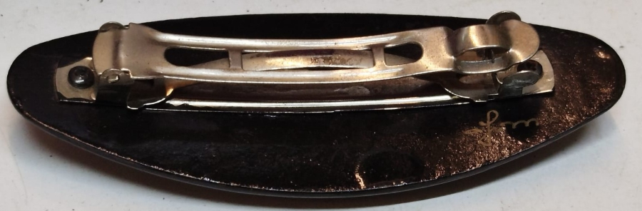 AHSAP LAKE KENARLAR ALTIN DÖRE İŞLEME İCİ  MENEKSELER OLAN OZEL TASARIM SAC TOKASI