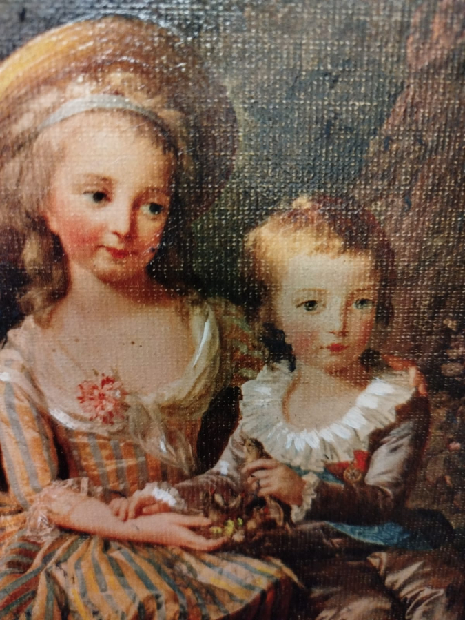 LOUIS JOSEPH XAVIER FRANCOIS DE FRANCE ET MARIE THERESE MUZE REPRODUKSİYON ESER