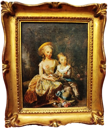 LOUIS JOSEPH XAVIER FRANCOIS DE FRANCE ET MARIE THERESE MUZE REPRODUKSİYON ESER