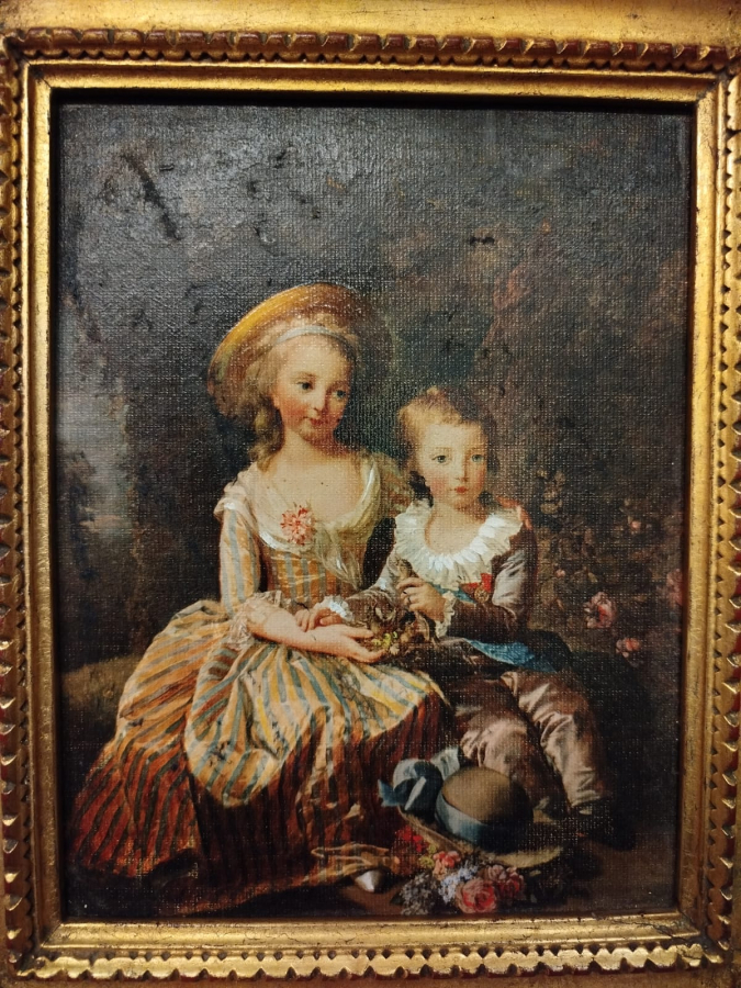 LOUIS JOSEPH XAVIER FRANCOIS DE FRANCE ET MARIE THERESE MUZE REPRODUKSİYON ESER