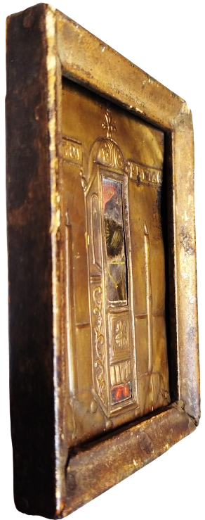 1900 İKONA MASİF UZERİNE GÜMÜS ROLYEF GUNAH CIKARMA ODASI 