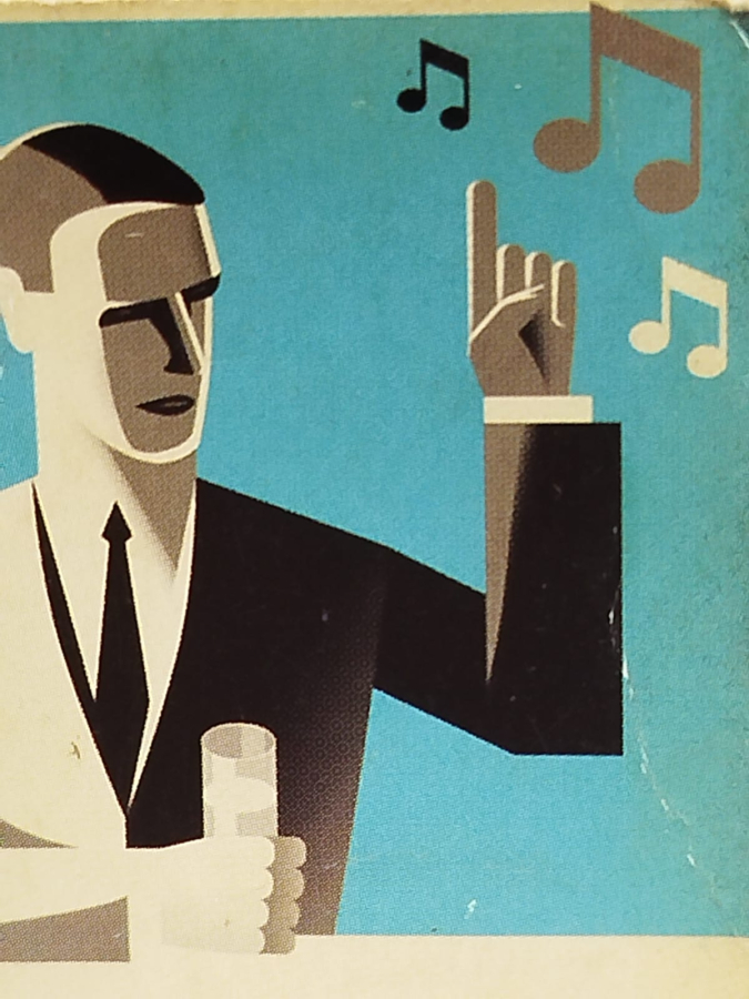 KULUP RAKI REKLAMLI KİBRİT ELİNDE BARDAK SARKI SOYLEYEN ADAM