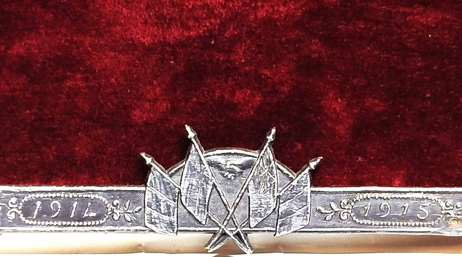 BİRİNCİ DÜNYA SAVAŞI 1914 1915 İTTİFAK İTALYA  ALMANYA İNGİLTERE FRANSA BAYRAKLI METAL CERCEVE