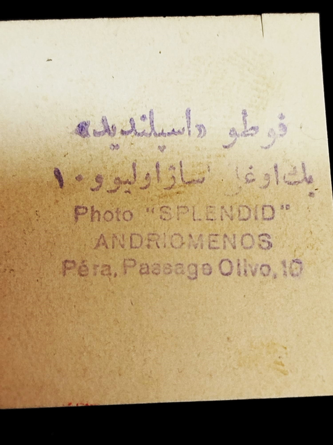 OSMANLI FESLİ VESİKALIK FOTOGRAF PERA