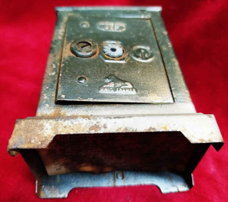 1960 COFFRE FORD JEP UNIS FRANCE METAL YESİL RENK  AYAKLI KASA KUMBARA