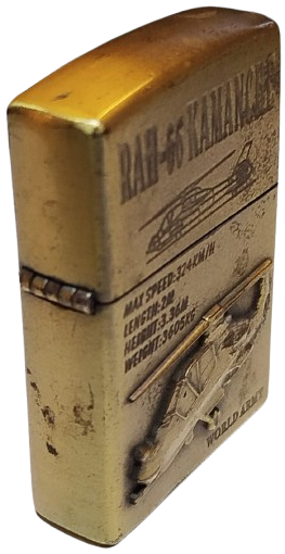 RAH 66 KAMANCHE LİGHTER KABARTMA SAVAS HELİKOPTER TEMALI CAKMAK