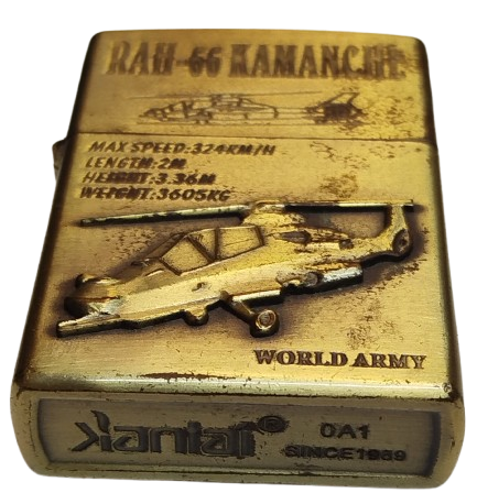 RAH 66 KAMANCHE LİGHTER KABARTMA SAVAS HELİKOPTER TEMALI CAKMAK