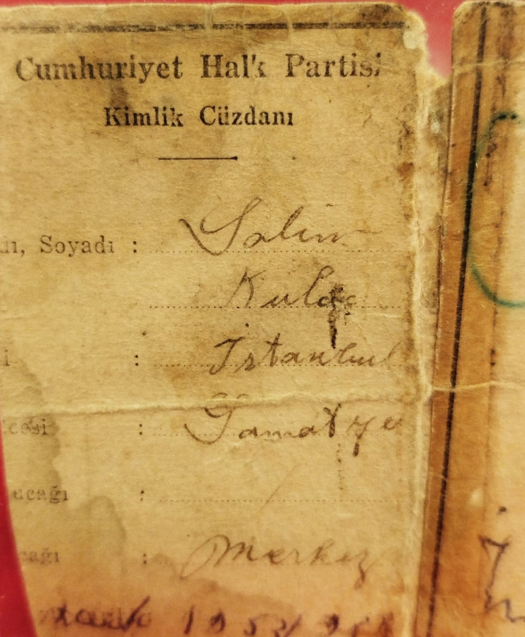 1953 C.H.P KİMLİK ÜYE CUZDANI İSMET İNÖNU ISLAK İMZALI 