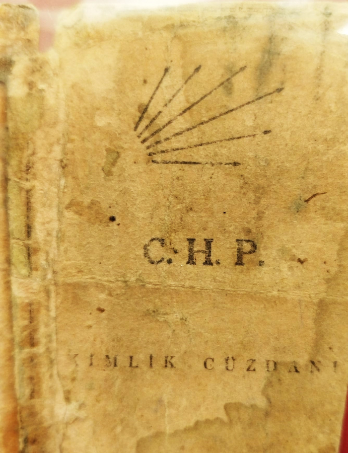 1953 C.H.P KİMLİK ÜYE CUZDANI İSMET İNÖNU ISLAK İMZALI 